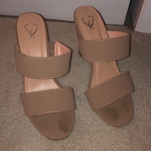 Windsor nude heeled sandals